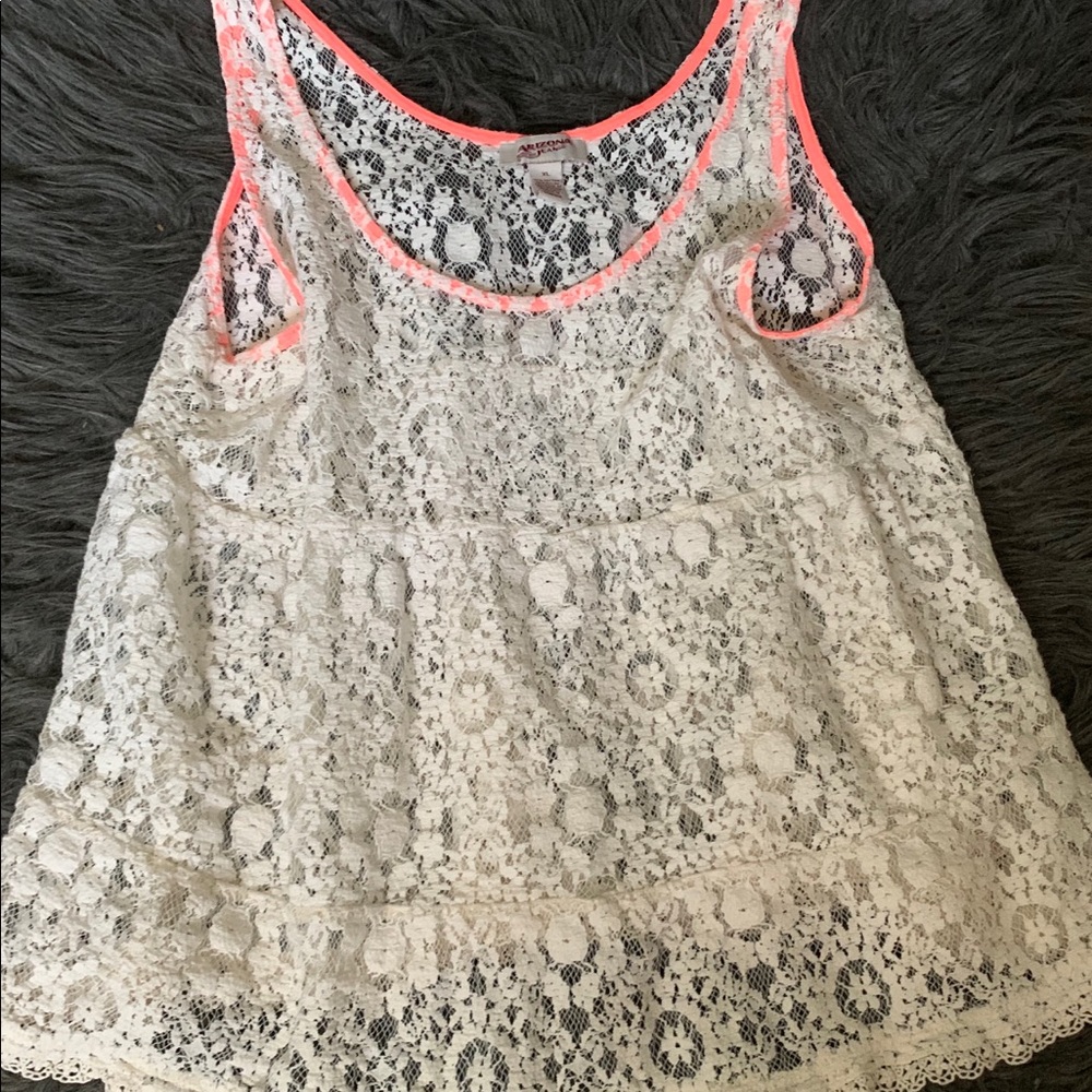 Cream lace top